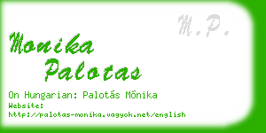 monika palotas business card